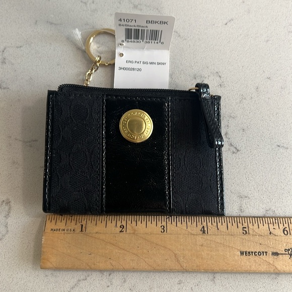 Coach signature mini skinny with patent leather NWT - Picture 6 of 7